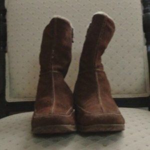 Sporto Brown Suede Mid Calf Waterproof Winter Boots